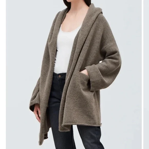 Grade & Gather Hooded Open Cardigan - Picture 3 of 3